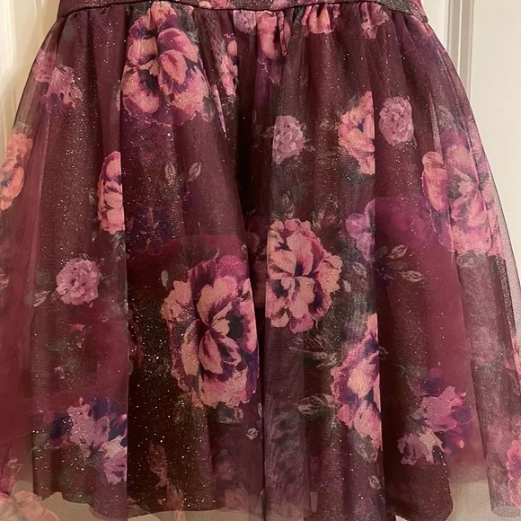 Burgundy Girl’s Dress - Picture 3 of 4